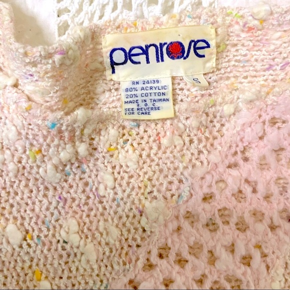 VINTAGE '80s Pretty Pastel Sweater - Picture 7 of 10